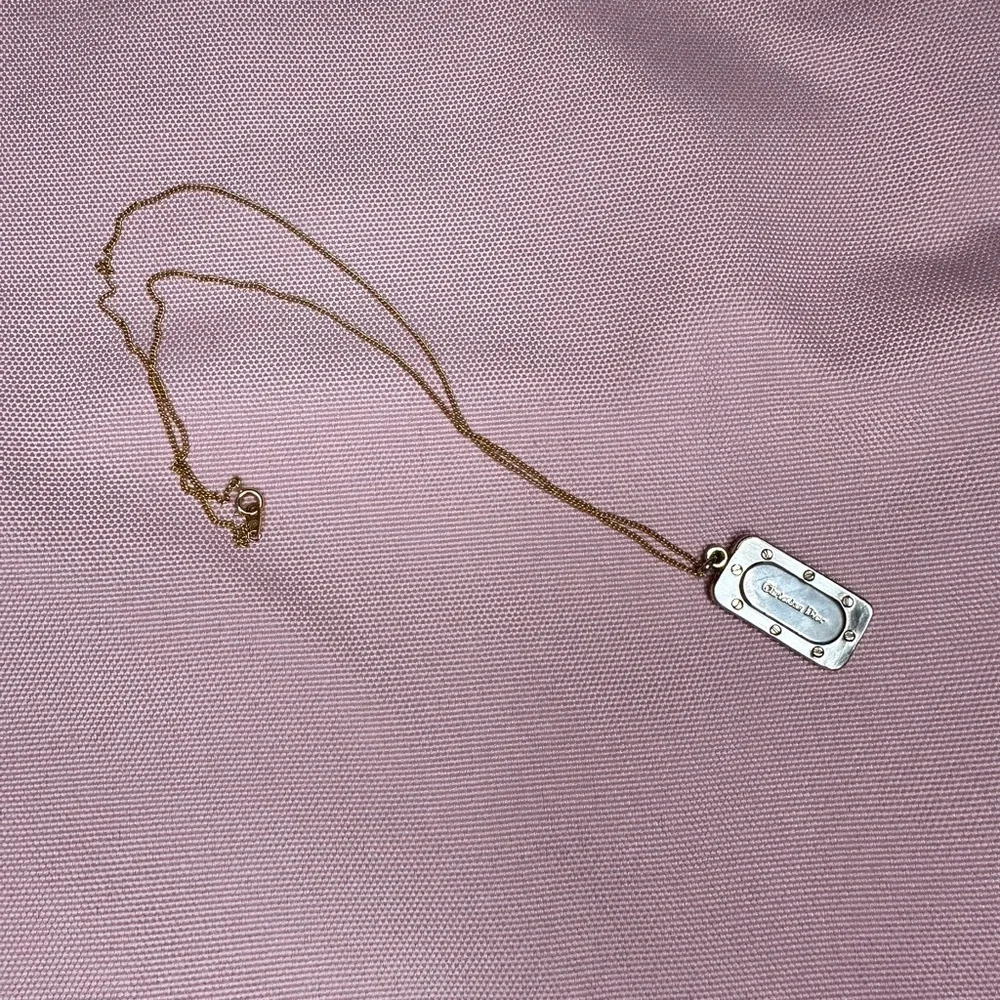 Christian Dior Silver and Gold Necklace